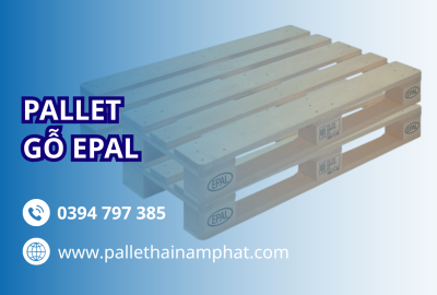 Pallet gỗ tiêu chuẩn EPAL EU KT 800x1200x144mm
